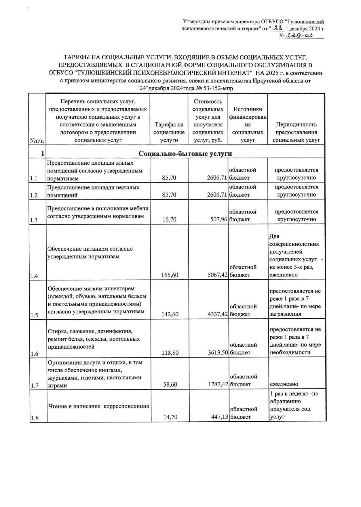 tariff 2025 1